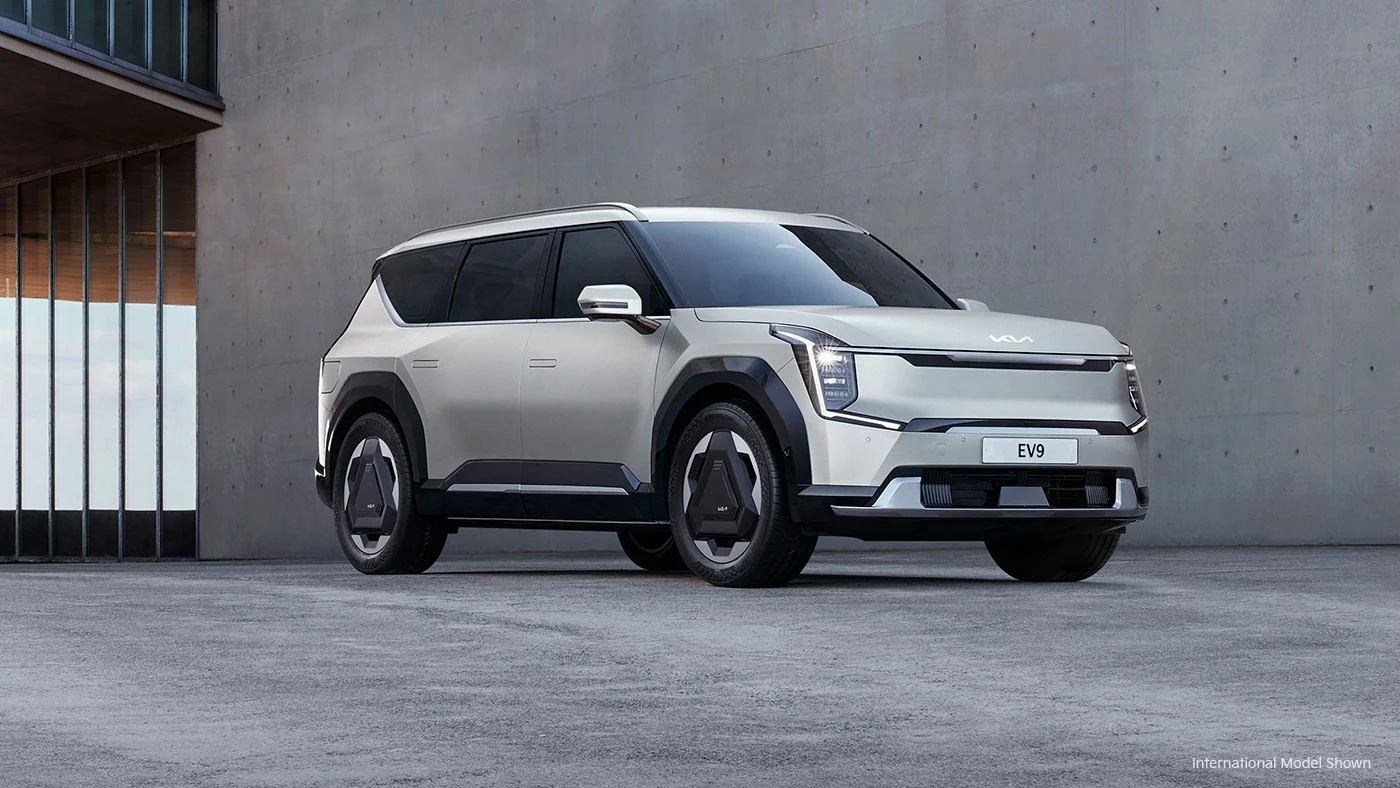 What Happened When We Drove the All Electric KIA EV9 To Montreal Side view of the kia ev9