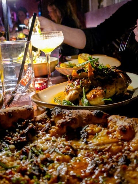 Fire roasted Chicken & Buffalo Cheek Pizza at Ember Ottawa